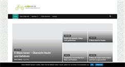 Desktop Screenshot of e-bikeinfo.de
